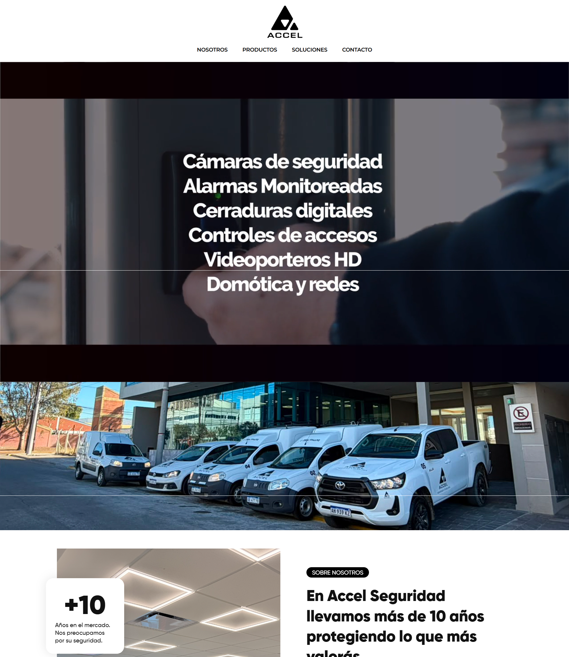 Accel Seguridad, Web profesional · Seguridad